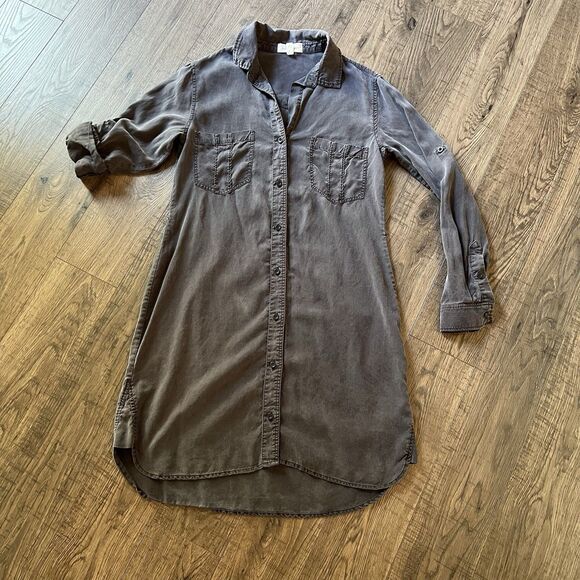 Cloth & Stone Jeans Dress Small Chambray - Picture 2 of 6